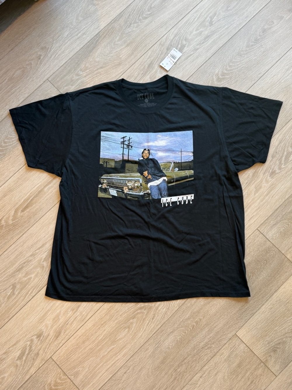 Ice Cube Men’s 2XL Black T-Shirt Rap Hip Hop Graphic Tee New With Tags